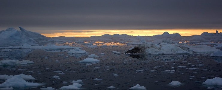 Ilulissat Ice Fjord, Midnight