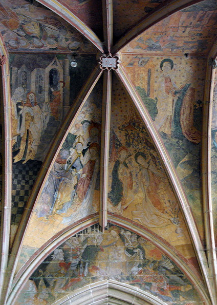 Kernascléden church, roof paintings