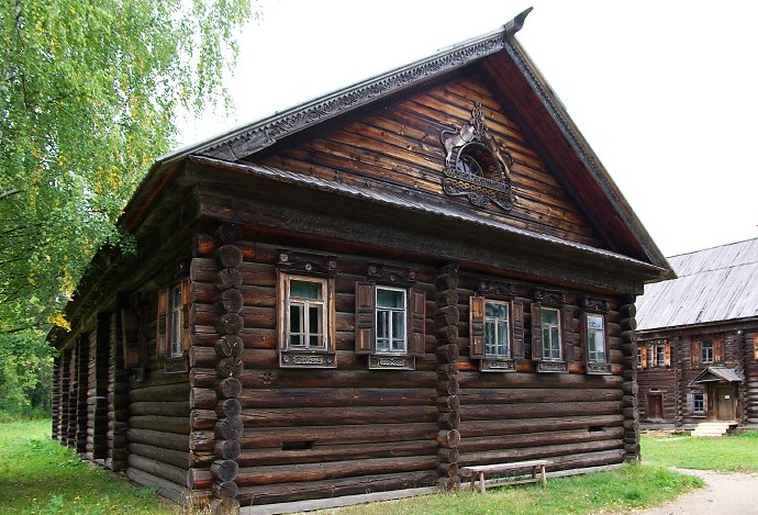Kostroma, Museum of Wooden Architecture, prosperous family home