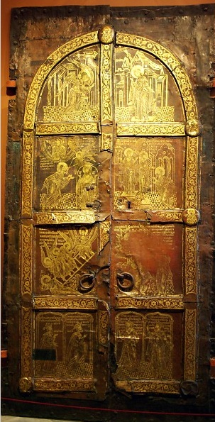 Kostroma St Ipaty Monastery Museum - C16th golden Gate from the Cathedral of the Holy Trinity