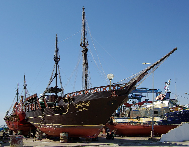 Mahdia - traditional fishing boats now used for pleasure trips