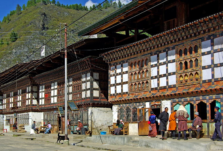 Main street, Haa, Bhutan