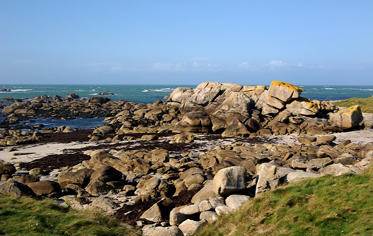 Ménéham rocky coastline