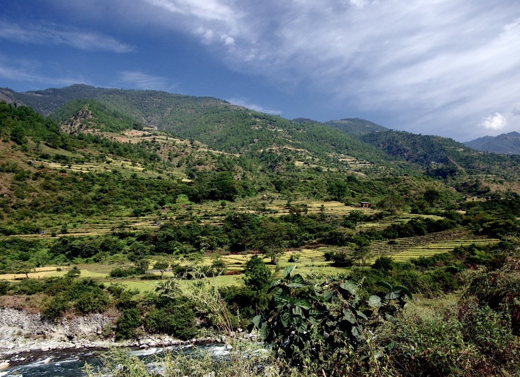 On the way to Radi, Bhutan