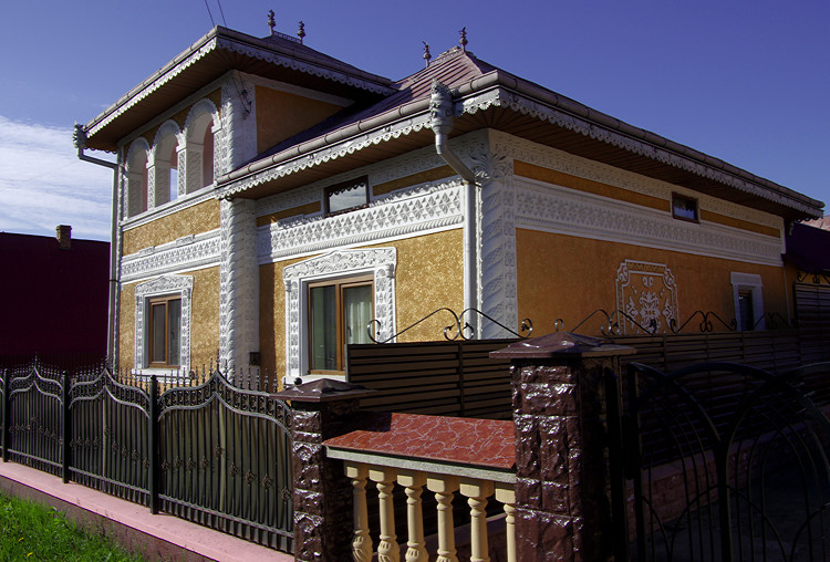 Plaster stucco house