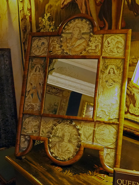 Queen Elizabeth's Bedroom - stumpwork mirror