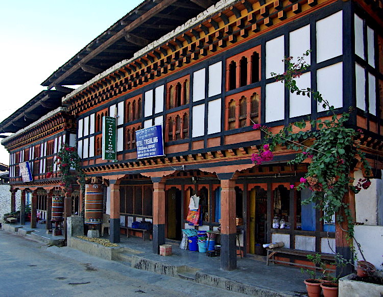 Shops in Mongar, Bhutan