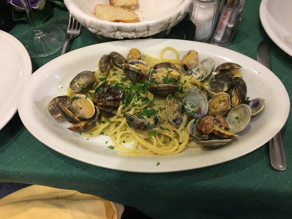 Spaghetti and Clams Positano