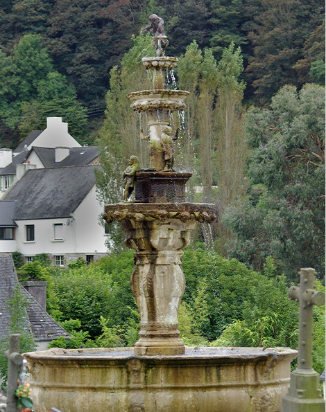 St Jean du Doigt fountain