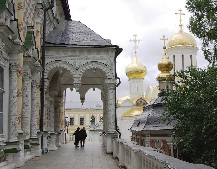 Trinity St Sergius Monastery Refectory with Trinity Cathedral and St Mica's Church