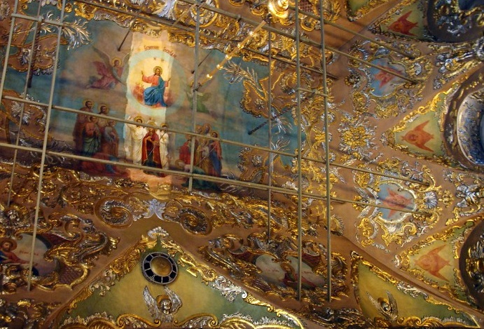 Trinity St Sergius Monastery, St Sergius Church ceiling