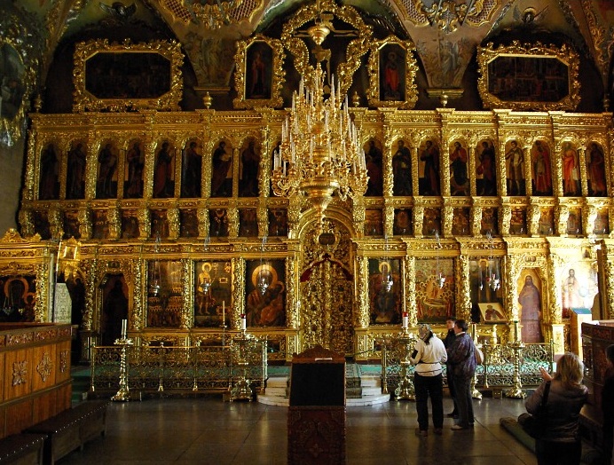 Trinity St Sergius Monastery, St Sergius Church iconostasis