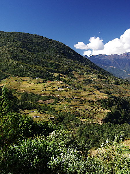 View from Trashi Yangtsi Dzong, Bhutan