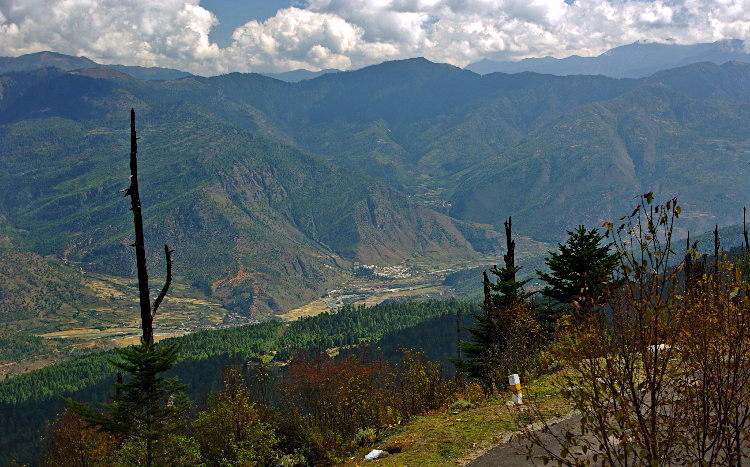 View of the Haa Valley from Chelala Pass, Bhutan