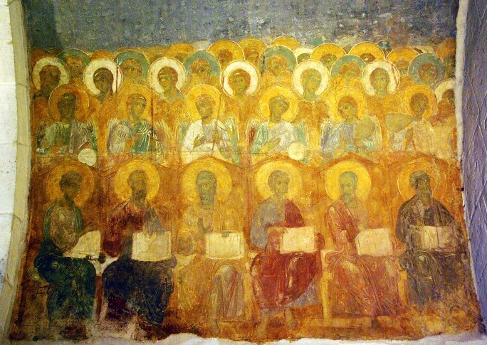 Vladimir, Cathedral of St Demetrius - C12th frescoes