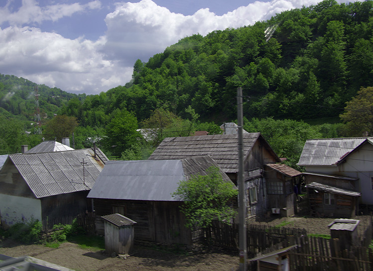 Yards in a mountain village