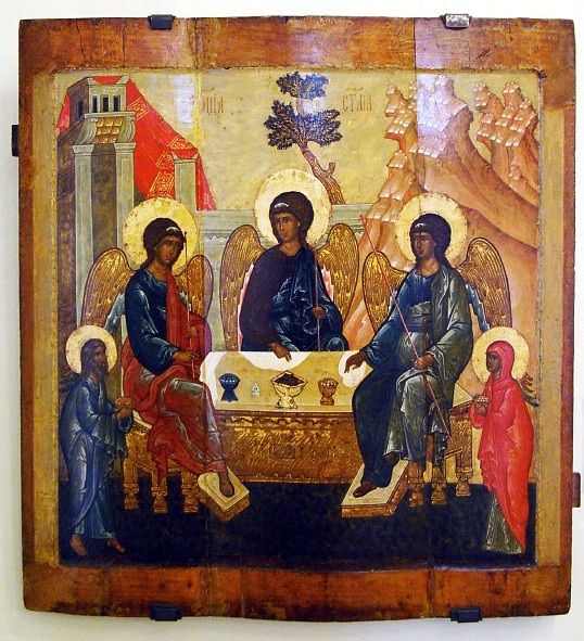 Yaroslavl Art Museum, C16th Icon of the Holy Trinity with Abraham and Sarah