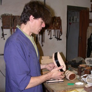 Simone Taddei in his workshop