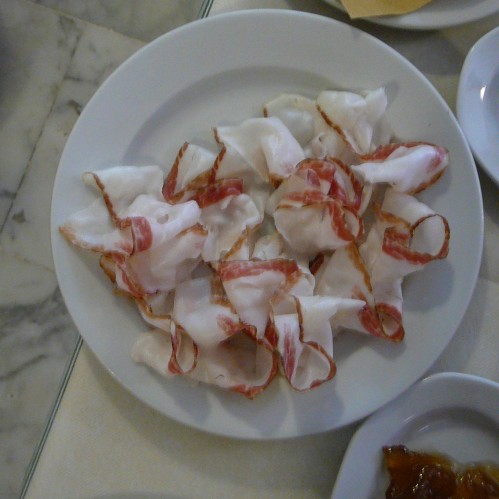 Lardo with a side of Fig Preserves