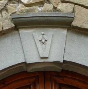 Vespucci Coat of Arms in the Key Stone