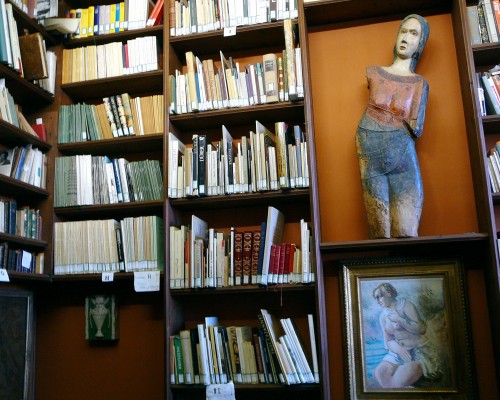 Library with 14th Century Madonna