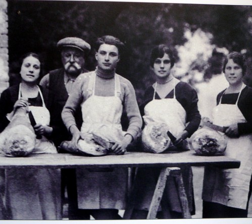 Prosciutto hand-made in 1930 using methods still used today