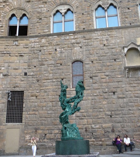 Two Rivers outside the Palazzo Vecchio