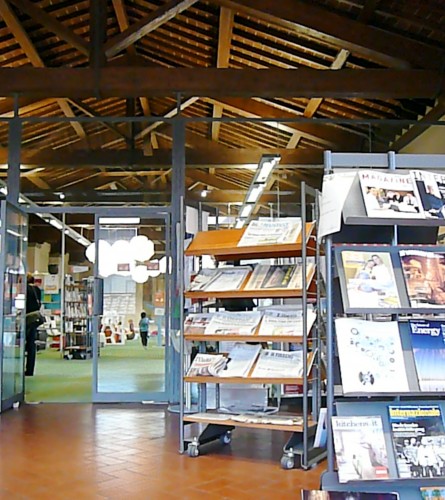 Magazines and newspapers outside the children's space