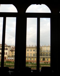 Views of the Arno and Florentine palazzos