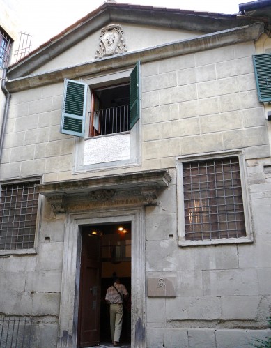 Facade of San Piero Ciel D'oro - Inside the Capitolo Library