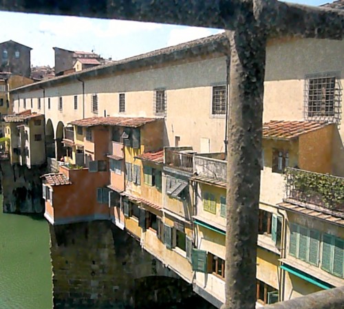 View of the Corridor Crossing the Ponte Vecchio