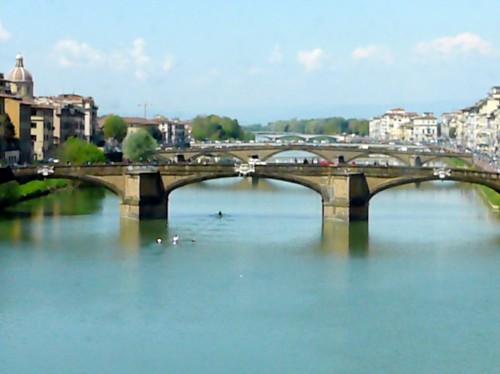 Arno River seen from Mussolini's windows