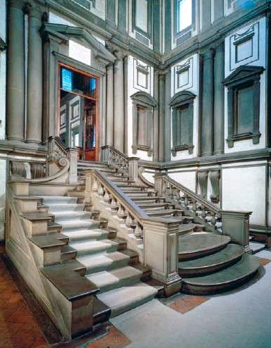 Stairway designed by Michelangelo