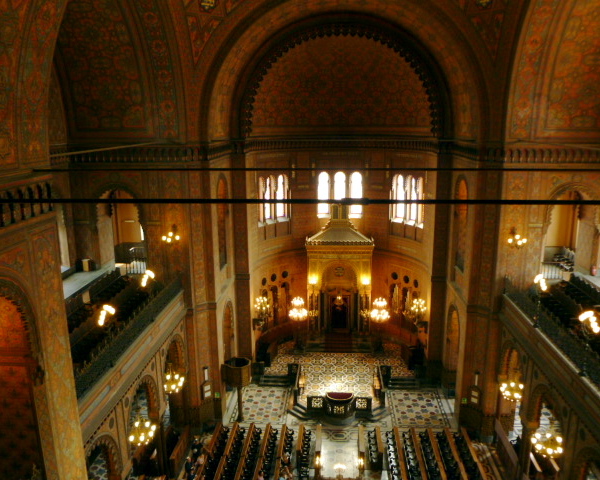 The walls are painted from floor to ceiling in intricate designs