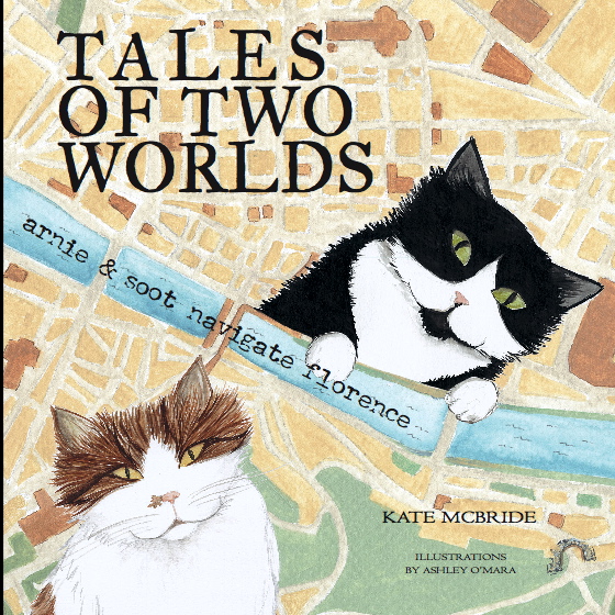 Arnie and Soot grace the cover of Kate McBide's book