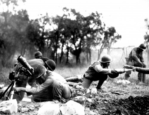 American soldiers in battle Lucca (November 1944)