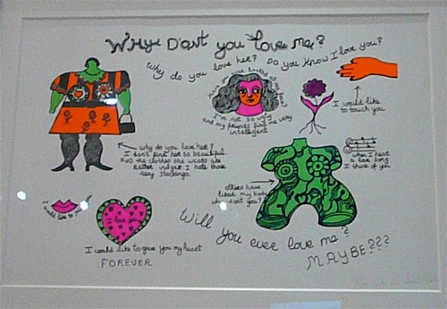 1968 serigraph by Nikki de Saint Phalle - Why Don't You Love Me?