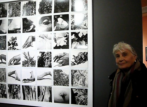 Elisa Montessori (Genova) with her self-portrait photo collage (1977)