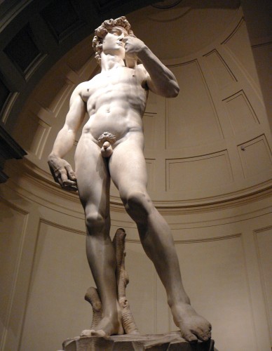 Michelangelo's David at the Accademia Gallery