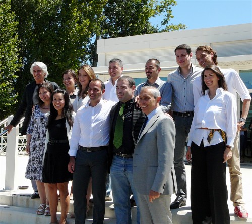 The winning Gelato Pioneers with Andrea Cocchi