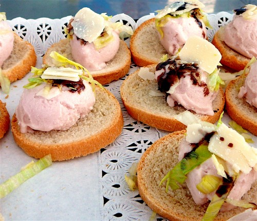 Mortadella Gelato Crostini