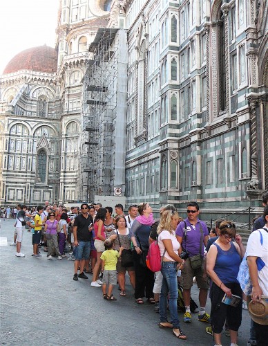 408 in line for the Duomo at 10am on August 24