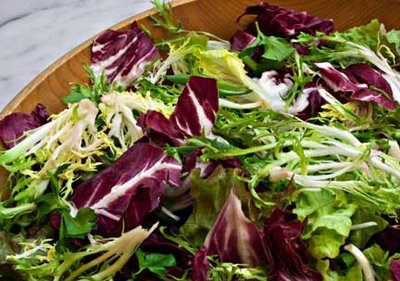 Radicchio with a bit of frisee greens