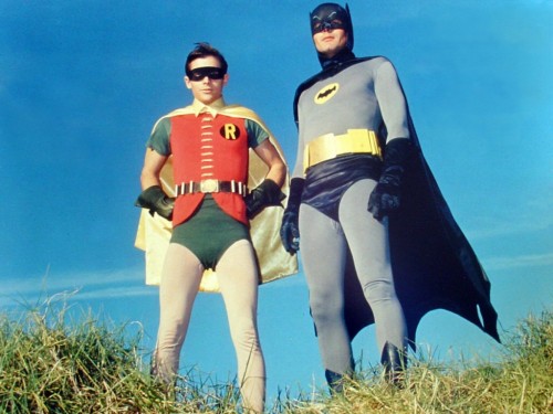 Batman & Robin flaunted their tights