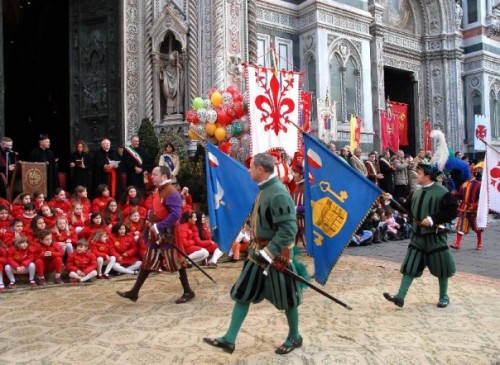 Corteo for the three kings on Epiphany in January