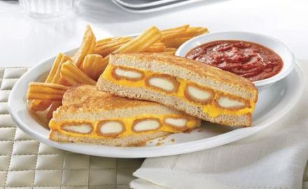 Hard to imagine but the lunch of choice in a combo of fish sticks and cheese