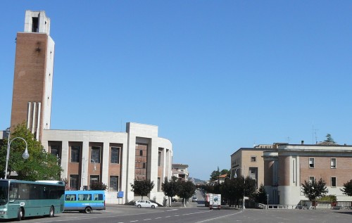 Mussolini brought fascist architecture to his hometown