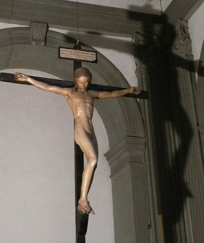 Michelangelo's Crucifix from Santo Spirito (1492)