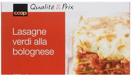 Frozen lasagna sold by Coop of Switzerland contained horsemeat