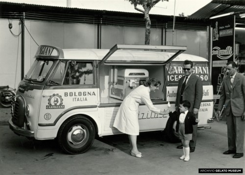 1958 One of the first soft serve Carpigiani gelato vans